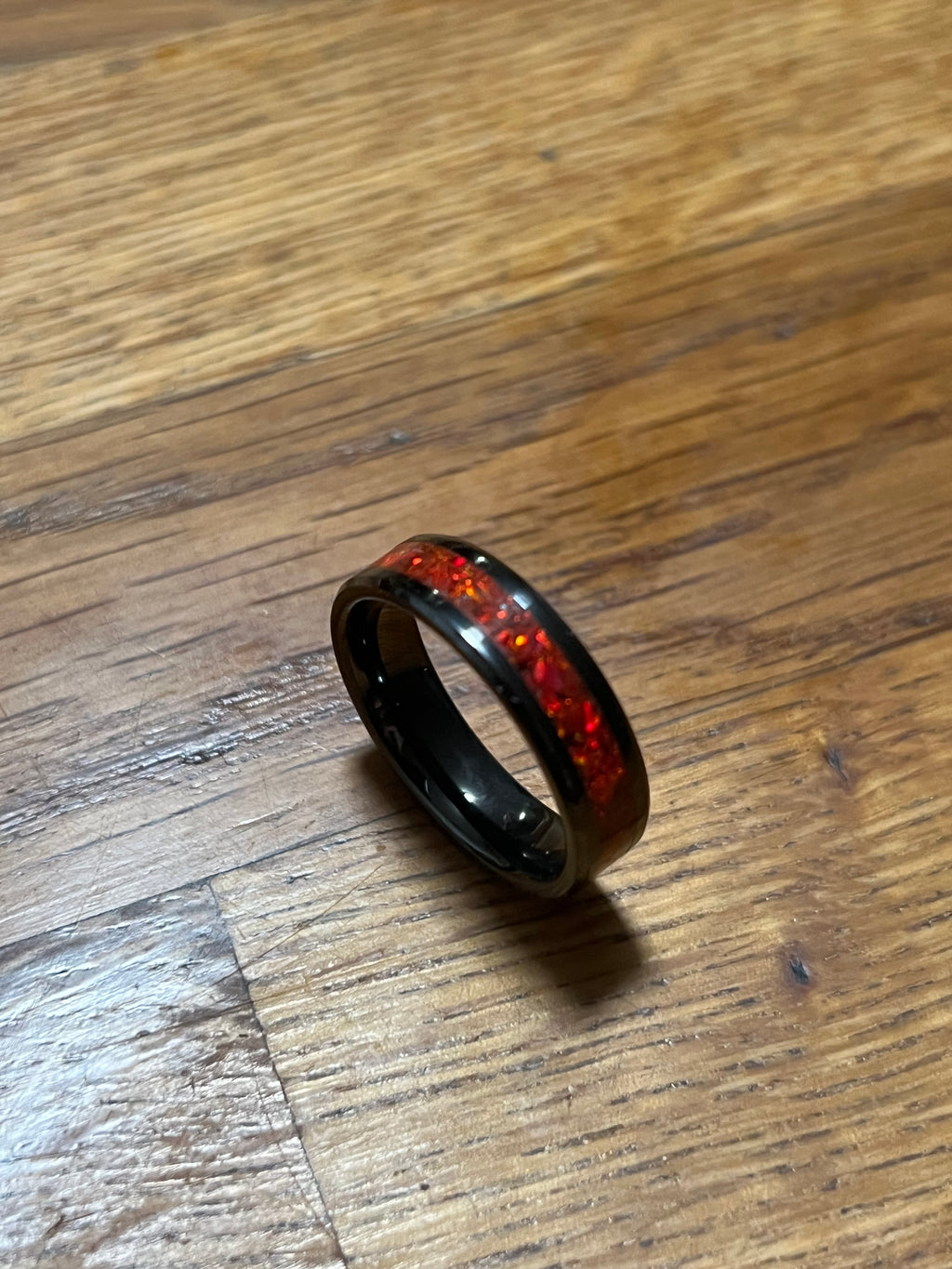 Red Opal Ring